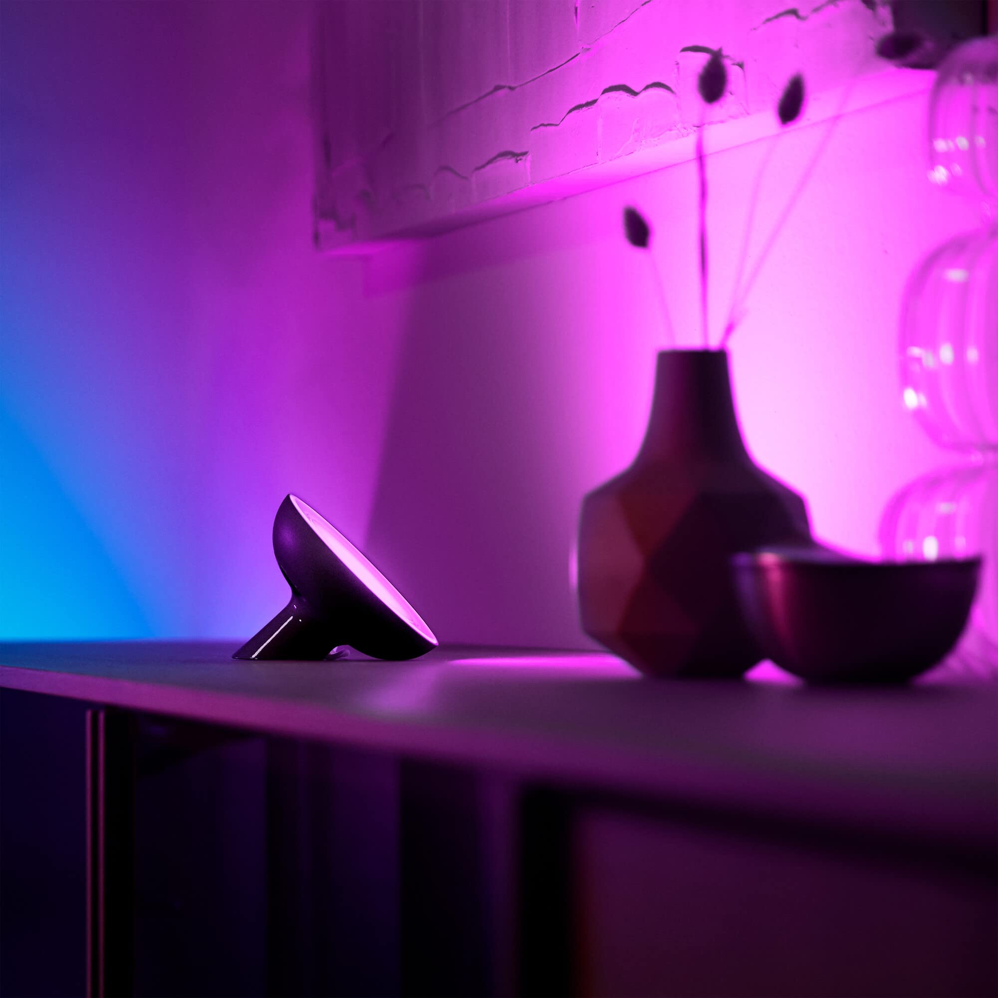 Philips Hue Bloom Colour Smart LED Portable Lamp Black: Artificial